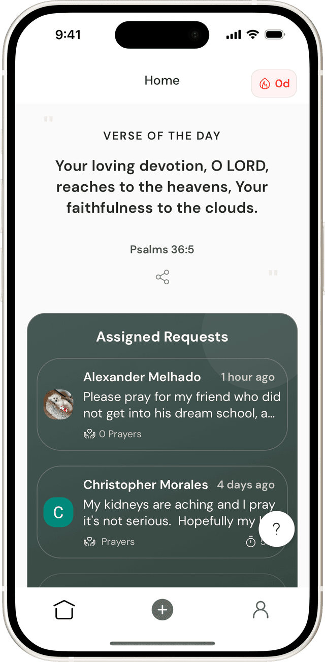 Pray4Me App Screenshot